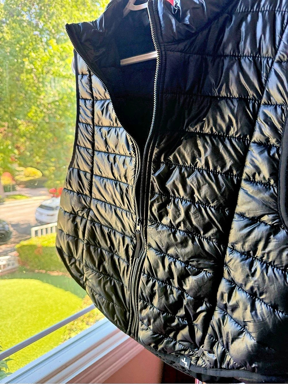 LAB JOY Quilted Puffer Vest in Black XL Like New